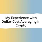 My Experience with Dollar-Cost Averaging in Crypto